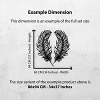 The Devil's Feathers Metal Wall Decor