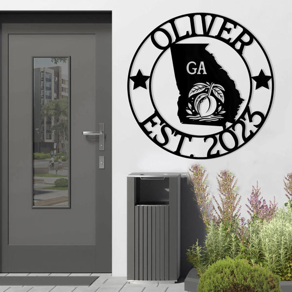 Georgia Custom Metal Sign