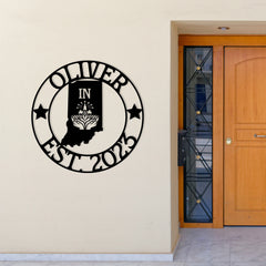 Indiana Custom Metal Sign