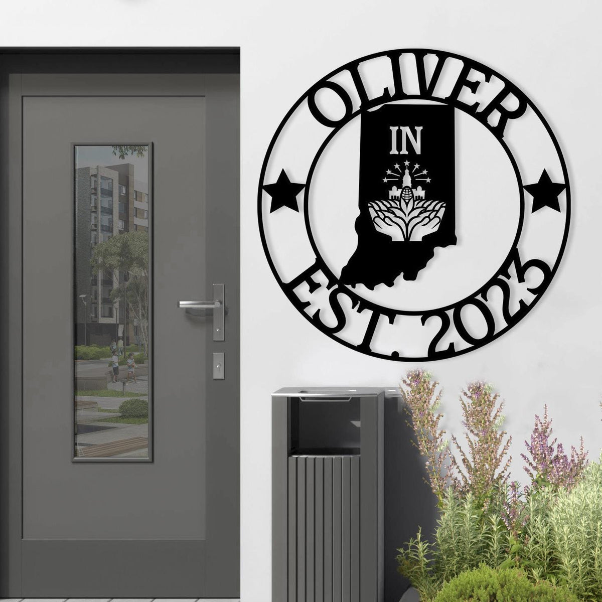 Indiana Custom Metal Sign