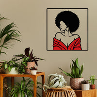 Colorful metal african wall art