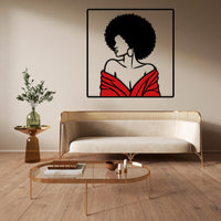 Colorful metal african wall art