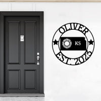 Custom Kansas Metal Sign: Sunflower State Welcome Decor