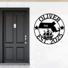 Massachusetts Custom Metal Sign