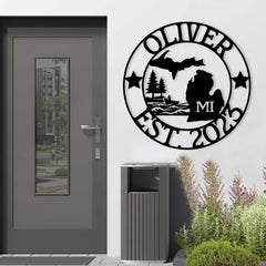 Michigan Custom Metal Sign