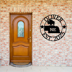 Nebraska Custom Metal Sign