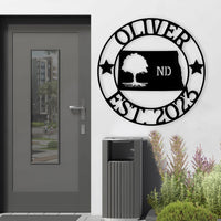 North Dakota Custom Metal Sign