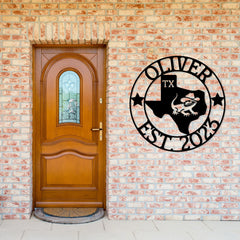 Texas Custom Metal Sign