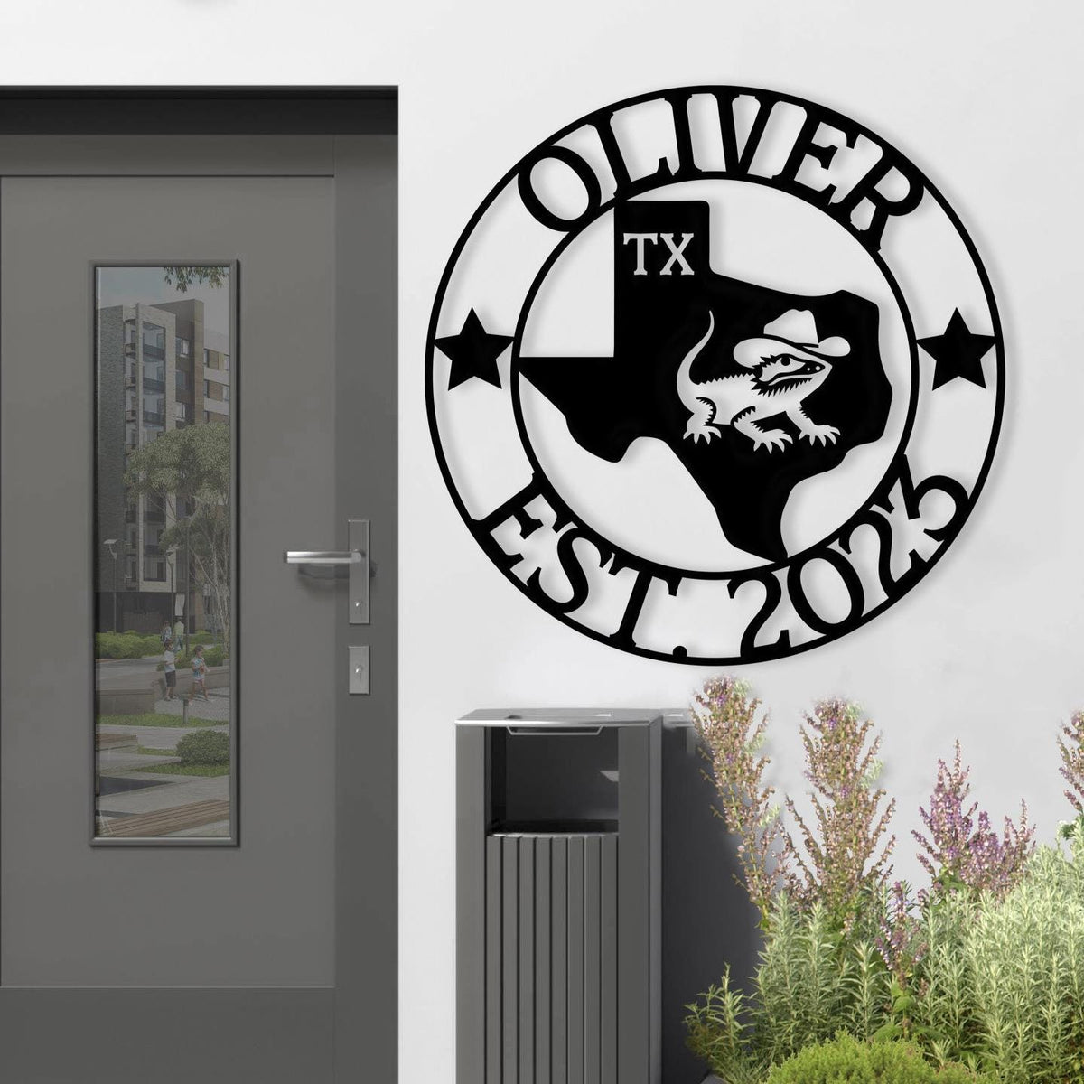 Texas Custom Metal Sign