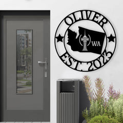 Washington Custom Metal Sign