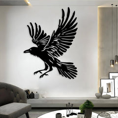 Assassin's Raven Metal Wall Art