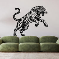 Imposing Tiger Metal Wall Decor