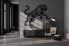 Imposing Tiger Metal Wall Decor