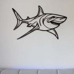 Metal Shark Room Decor