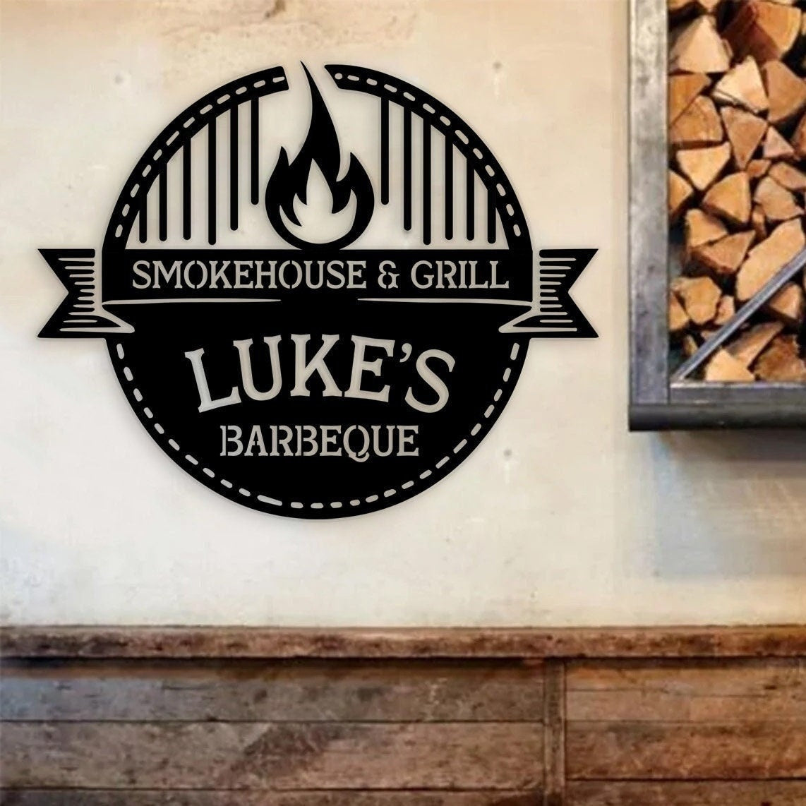 Custom Metal Bbq Sign