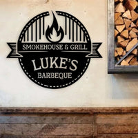 Custom Metal Bbq Sign