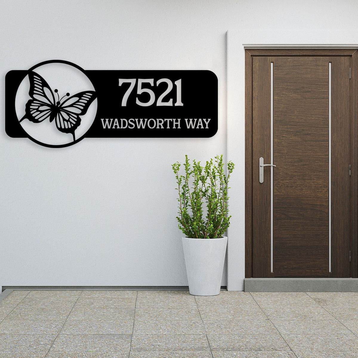 Butterfly Custom House Number Signs