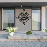 Custom Metal Compass Coordinates Sign