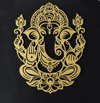 Gold Metal Ganesha Wall Decor