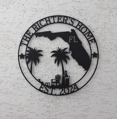 Florida Custom Metal Sign
