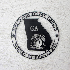 Georgia Custom Metal Sign