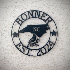 North Carolina Custom Metal Sign