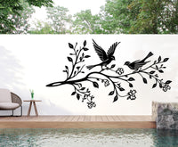 Birds on Tree Branch Metal Wall Decor