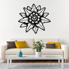 Edelweiss Metal Wall Decor
