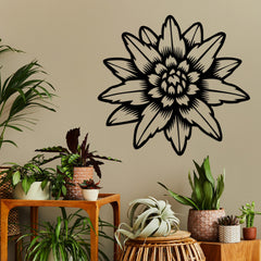 Edelweiss Metal Wall Decor