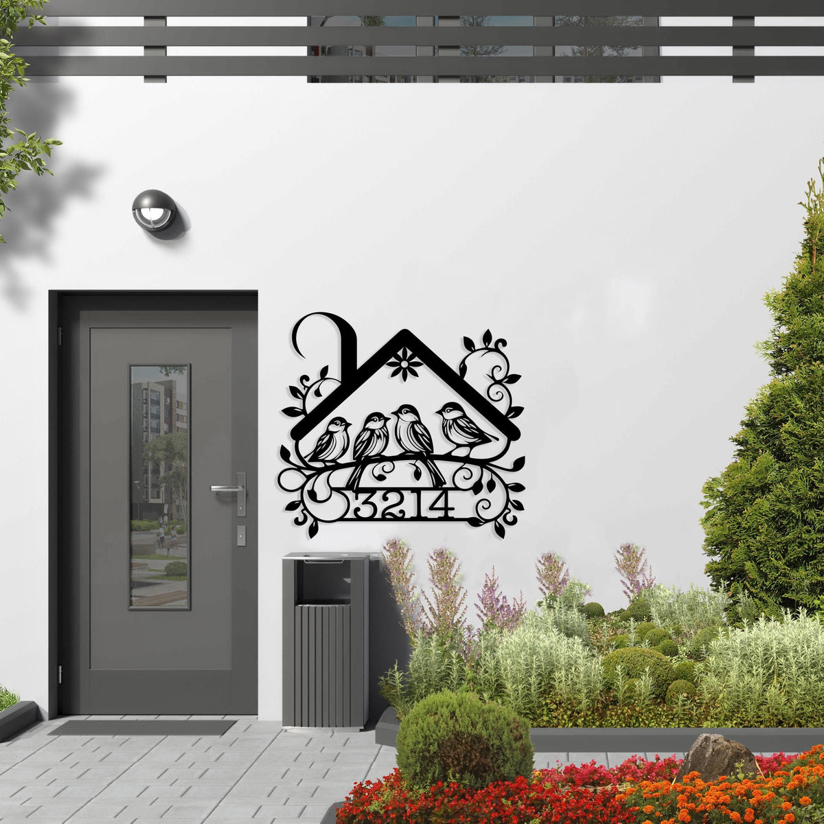 Metal House Number Signs
