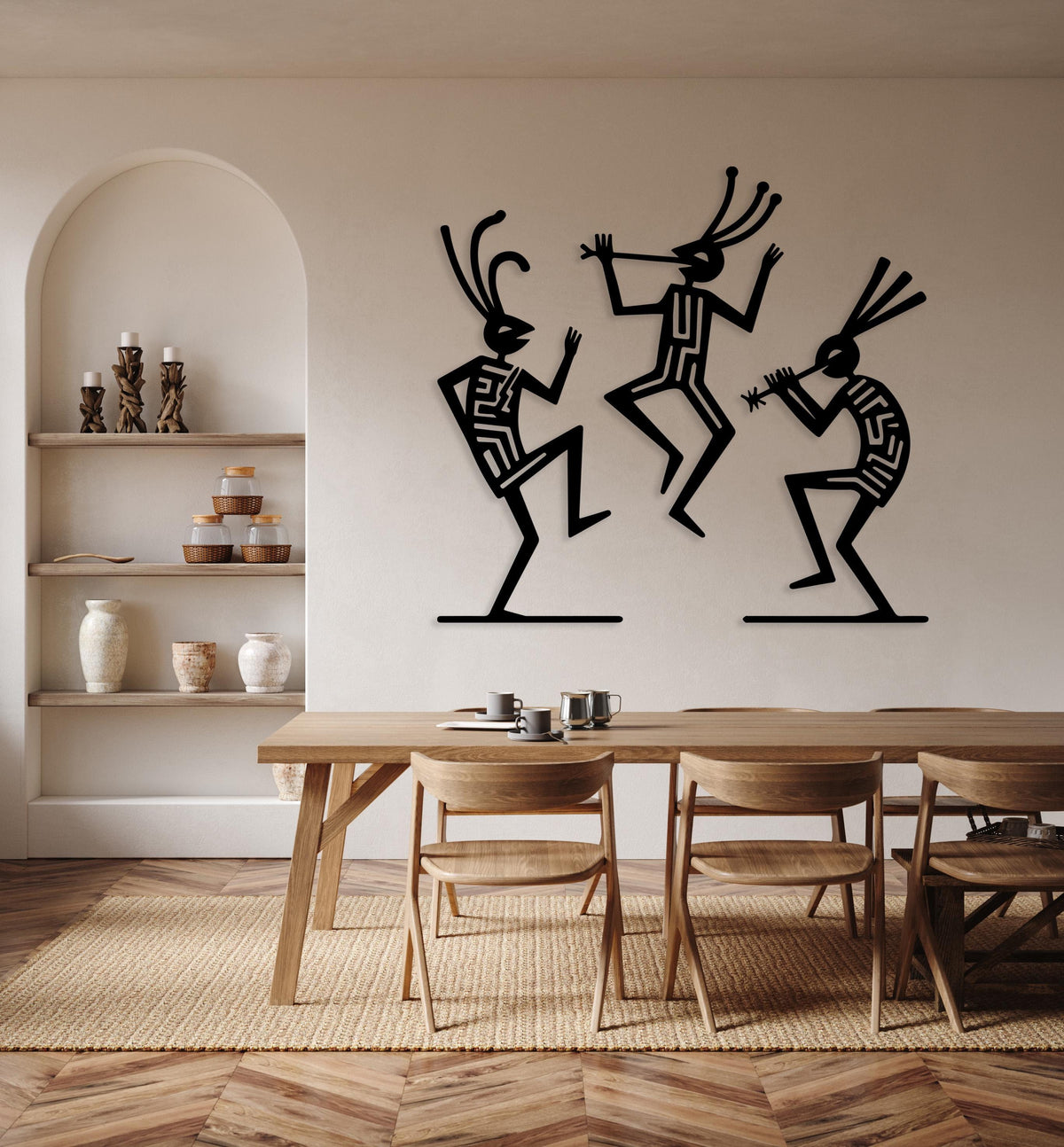 Funny Kokopelli Metal Wall Art