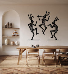 Funny Kokopelli Metal Wall Art