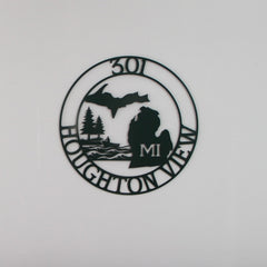 Michigan Custom Metal Sign