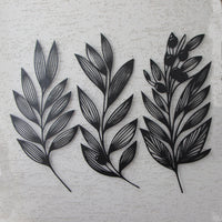 Metal Olive Leaf Wall Art