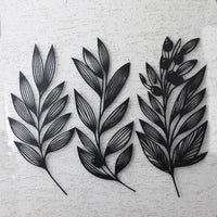 Metal Olive Leaf Wall Art