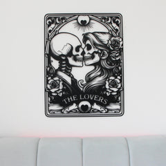 Gothic Couple Skeleton Metal Wall Decor