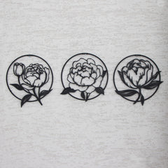 Metal Peony Wall Art