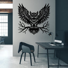 Magnificent Owl Metal Wall Art
