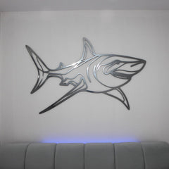 Metal Shark Room Decor