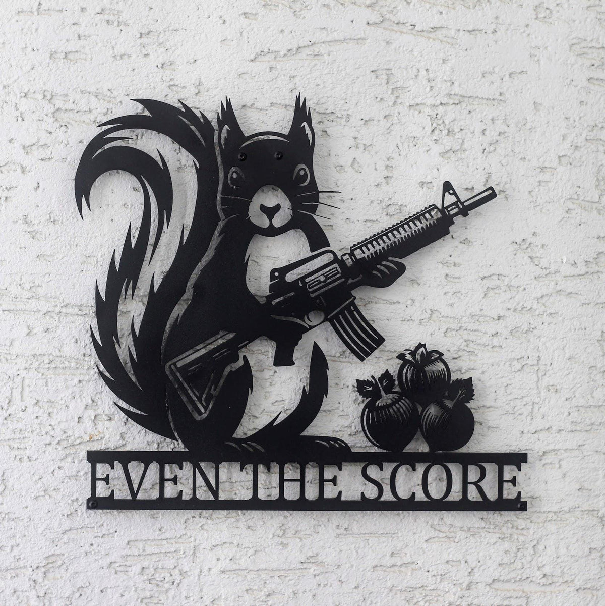 Squirrel Custom Metal Sign