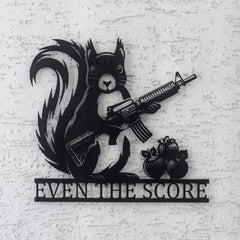 Squirrel Custom Metal Sign