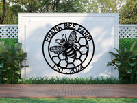 Custom Honey Bee Metal Wall Decor