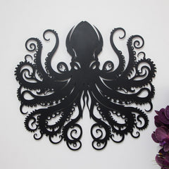 Ocean Monster Metal Wall Art