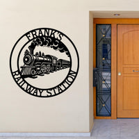 Custom Railroad Metal Wall Sign