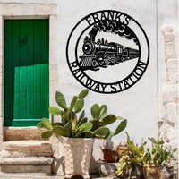 Custom Railroad Metal Wall Sign