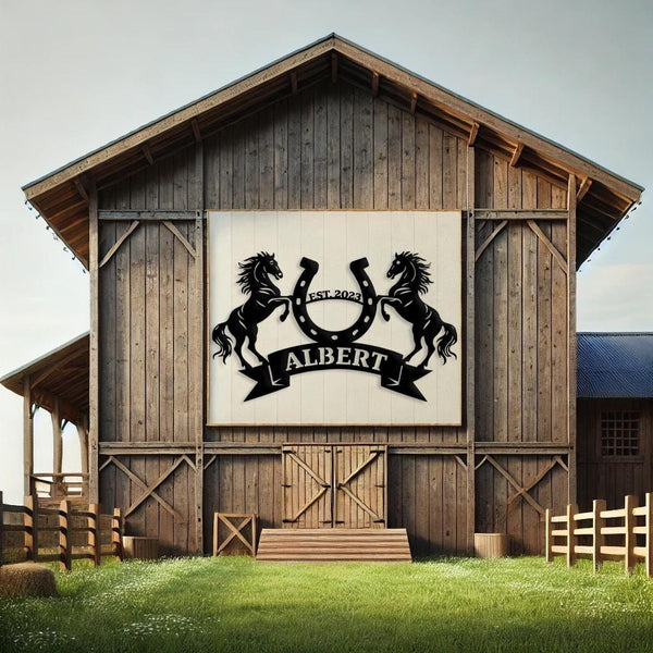 Custom Horse Ranch Sign