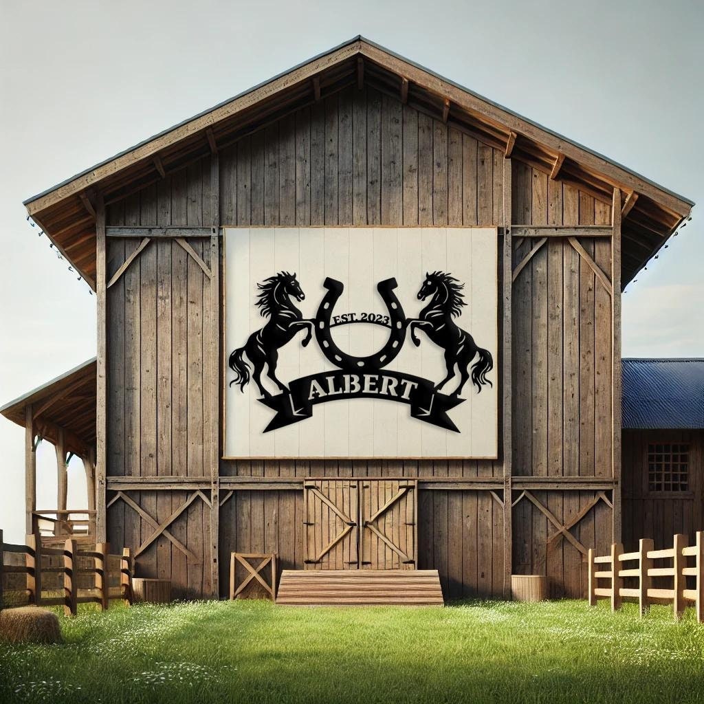 Custom Horse Ranch Sign