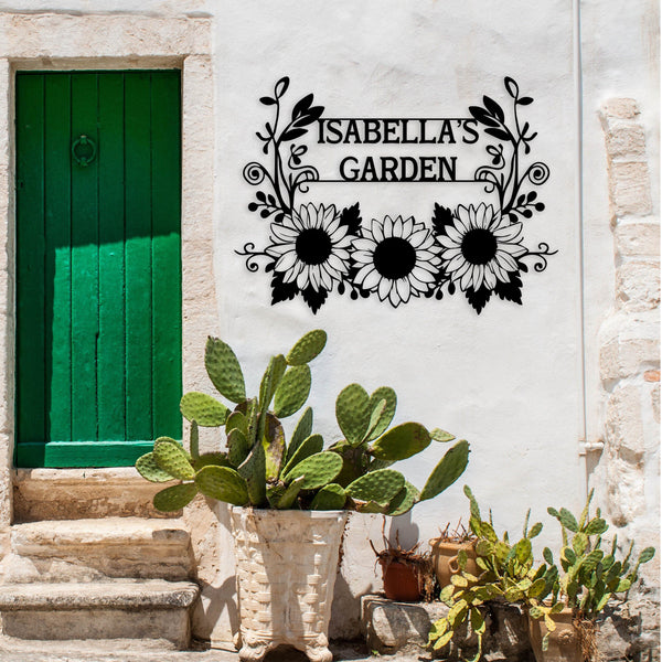 Sunflowers Custom Garden Sign