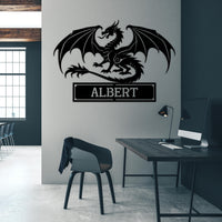Custom Dragon Monogram Sign
