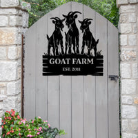 Custom Goat Farm Sign
